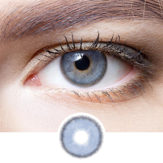 Empty Mountain Base Blue colored contact lenses