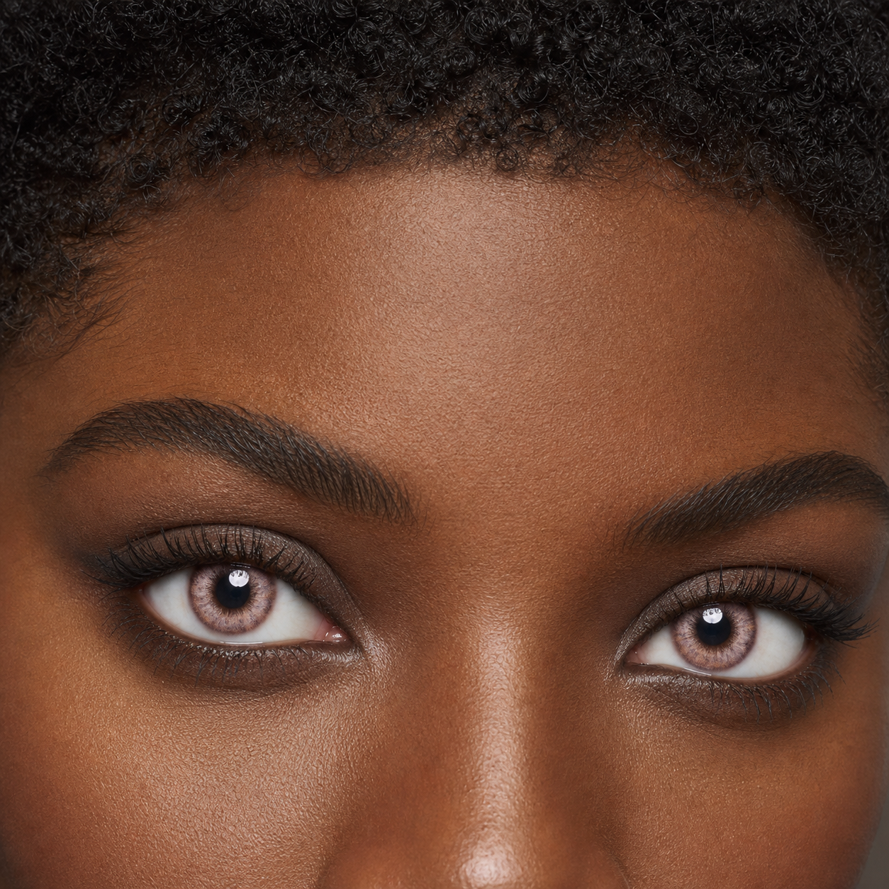 Rosewater Petal Pink colored contacts - a soft pink wash that stays visible while keeping a natural iris texture