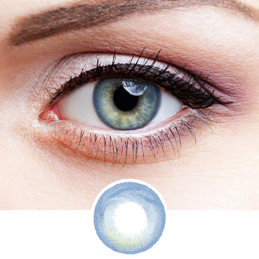 Chubby Blue colored contact lenses