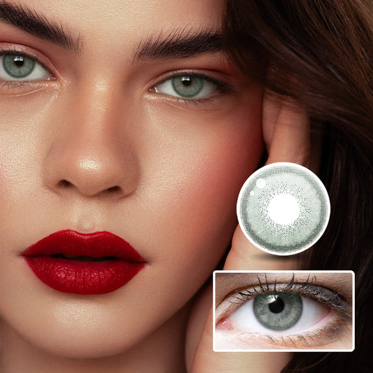 Jupiter Green | Moxielens Botanical Haze Colored Contacts -- Botanical Haze colored contacts | Moxielens