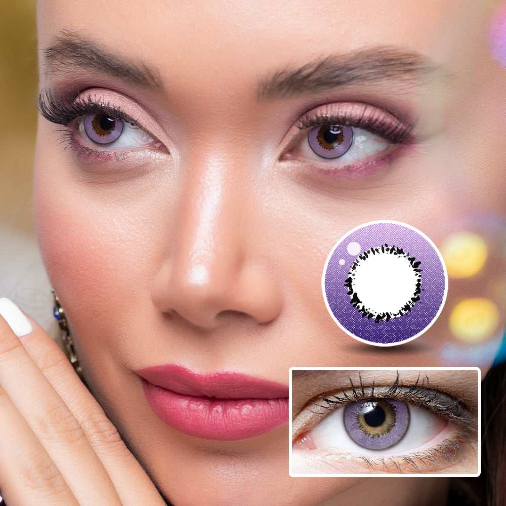 Harajuku Storm Purple colored contact lenses