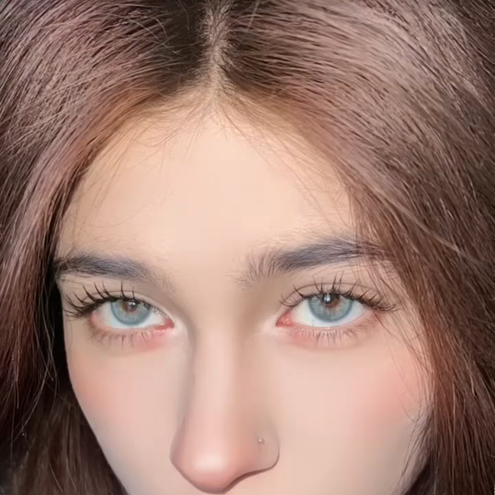 Misty Sage Grey colored contact lenses by Moxielens