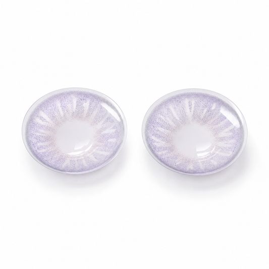 Frosted Lavender Veil colored contact lenses pair - lens design