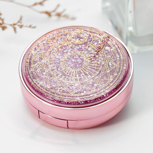 Contact lens case beauty girl lens box storage colored contact lenses