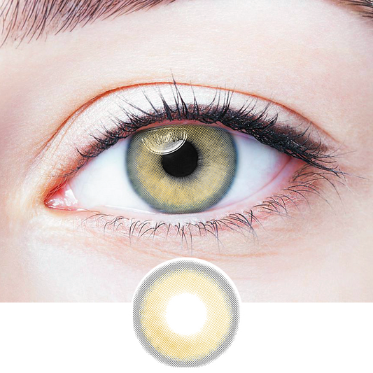 Small Bulb Brown colored contact lenses