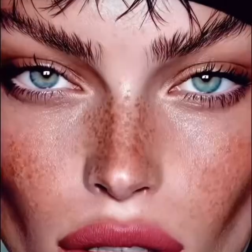 Siren Ice Blue colored contact lenses by Moxielens