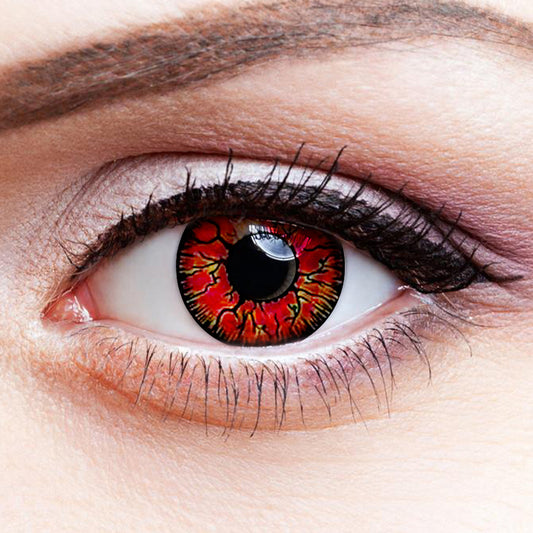 Red Crackle | Moxielens Fantasy FX Colored Contacts -- Fantasy FX colored contacts | Moxielens