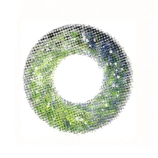 cosplay green wizard fairy green shiny (12 months) colored contact lenses