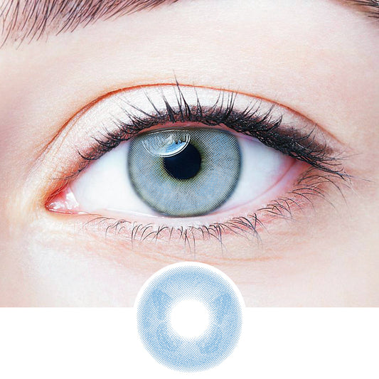 Butterfly Blue colored contact lenses