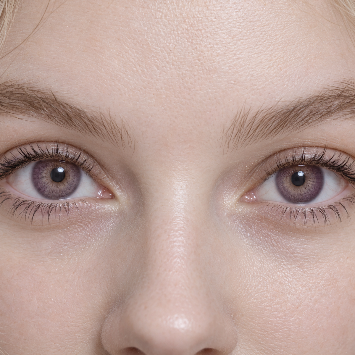 Mulberry Taupe Dot Fade colored contacts - current softly blended plum-taupe demand translated into a sourceable three-tone everyday lens