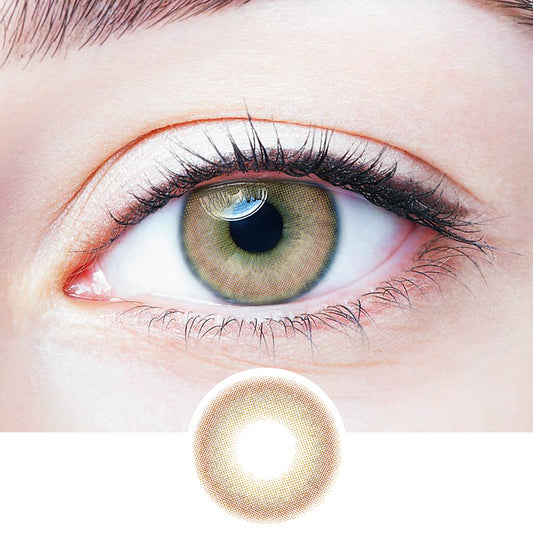 Basil leaves Brown colored contact lenses