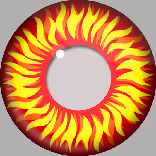cosplay flame (12 months) colored contact lenses