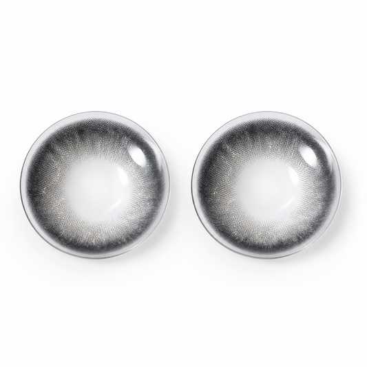 Onyx Pearl Black colored contact lenses pair - lens design