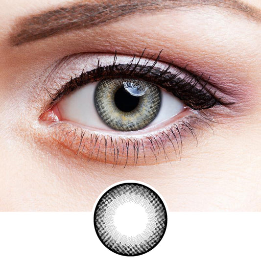 Honey Fruit Gray colored contact lenses