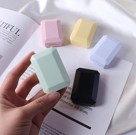 ins simple and compact contact lens case press clamshell snap contact lens box colored contact lenses