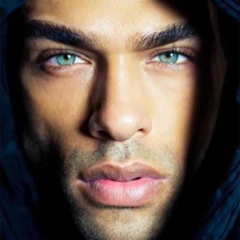 Men's Beauty Makeup Transparent Green (12 Months) colored contact lenses