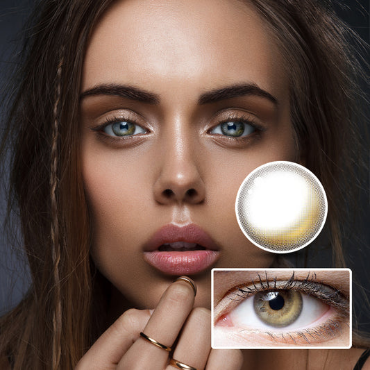 Half Moon High Glossy Brown | Moxielens Earth Glow Colored Contacts -- Earth Glow colored contacts | Moxielens