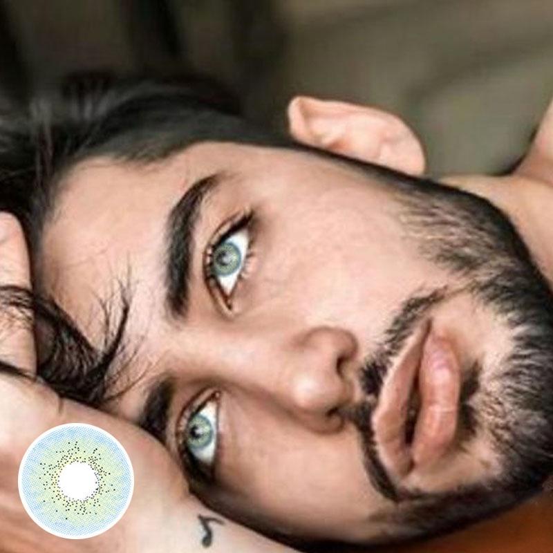Men's Green Rain (12 months) colored contact lenses