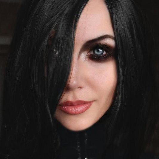 cosplay light black glasses (12 months) colored contact lenses