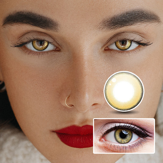 Morning Dew Brown colored contact lenses