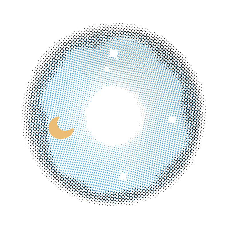 Starry Blue colored contact lenses