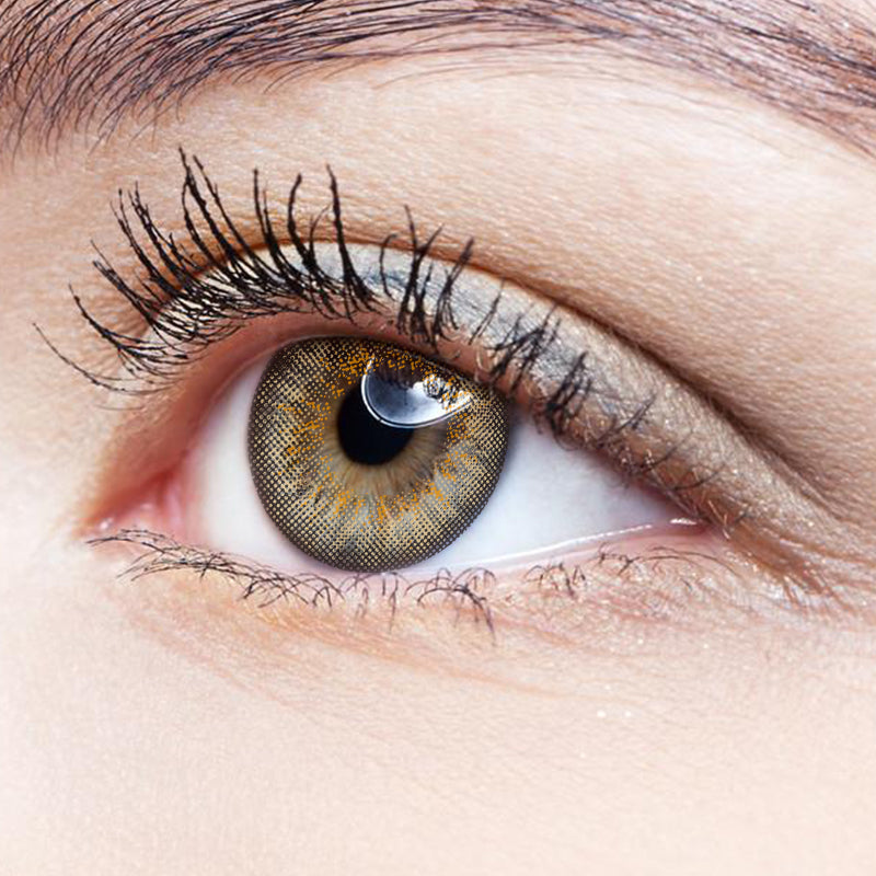 Puff Brown | Moxielens Earth Glow Colored Contacts -- Earth Glow colored contacts | Moxielens