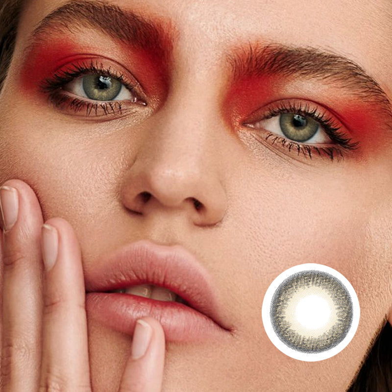 Dorayaki Brown colored contact lenses by Moxielens