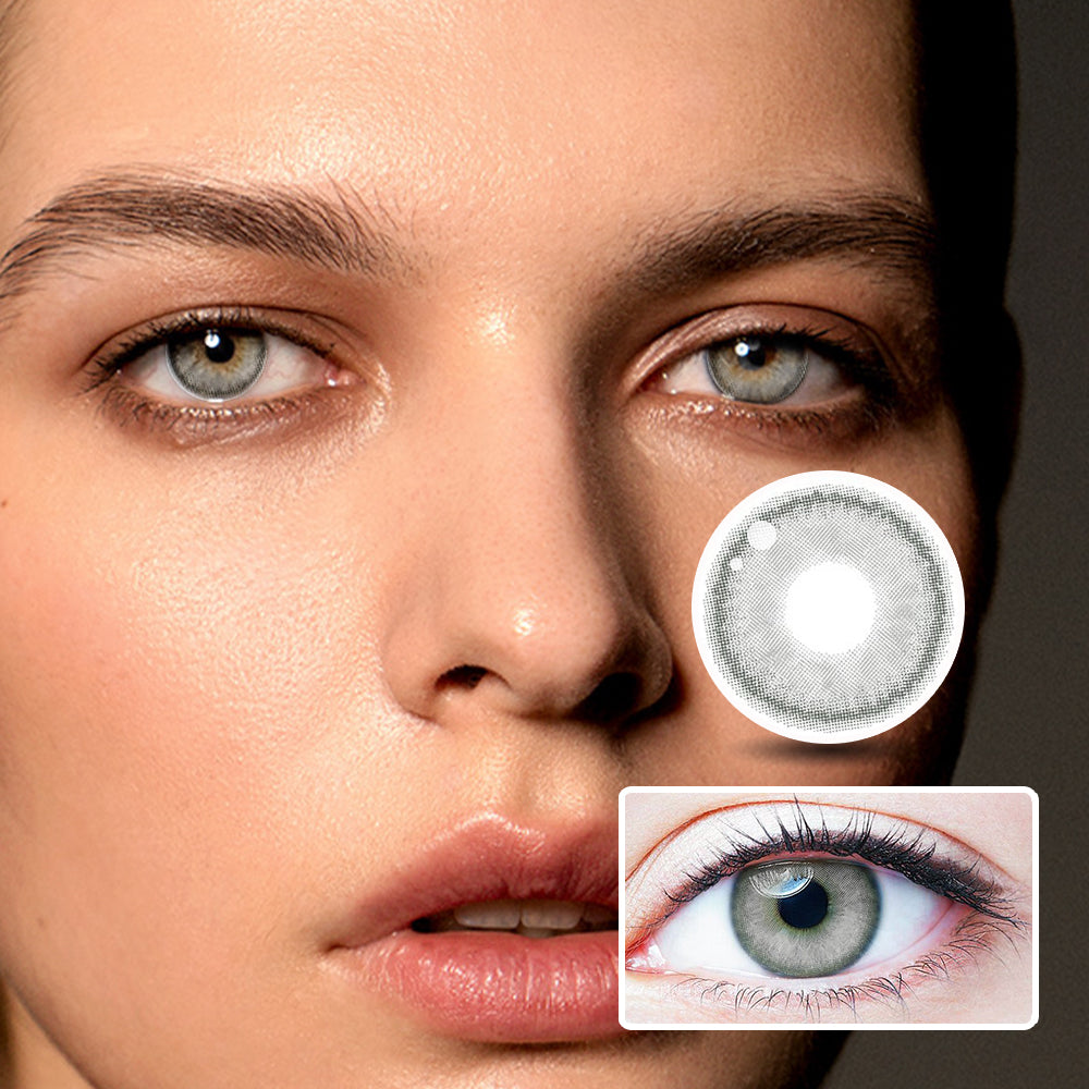 Scented Honey Grey colored contact lenses