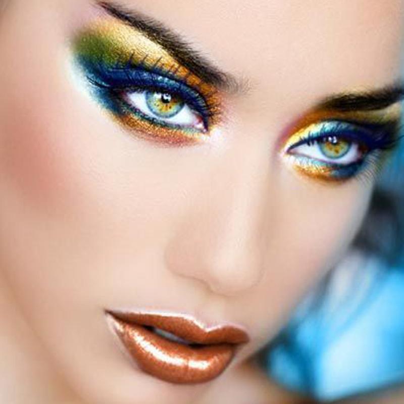 Mixed race rainbow color (12 months) contact lens colored contact lenses