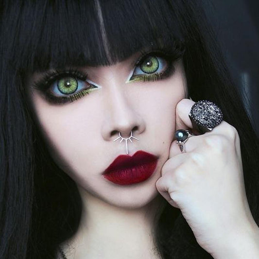 Cosplay Halloween dark green eyes (12 months) colored contact lenses