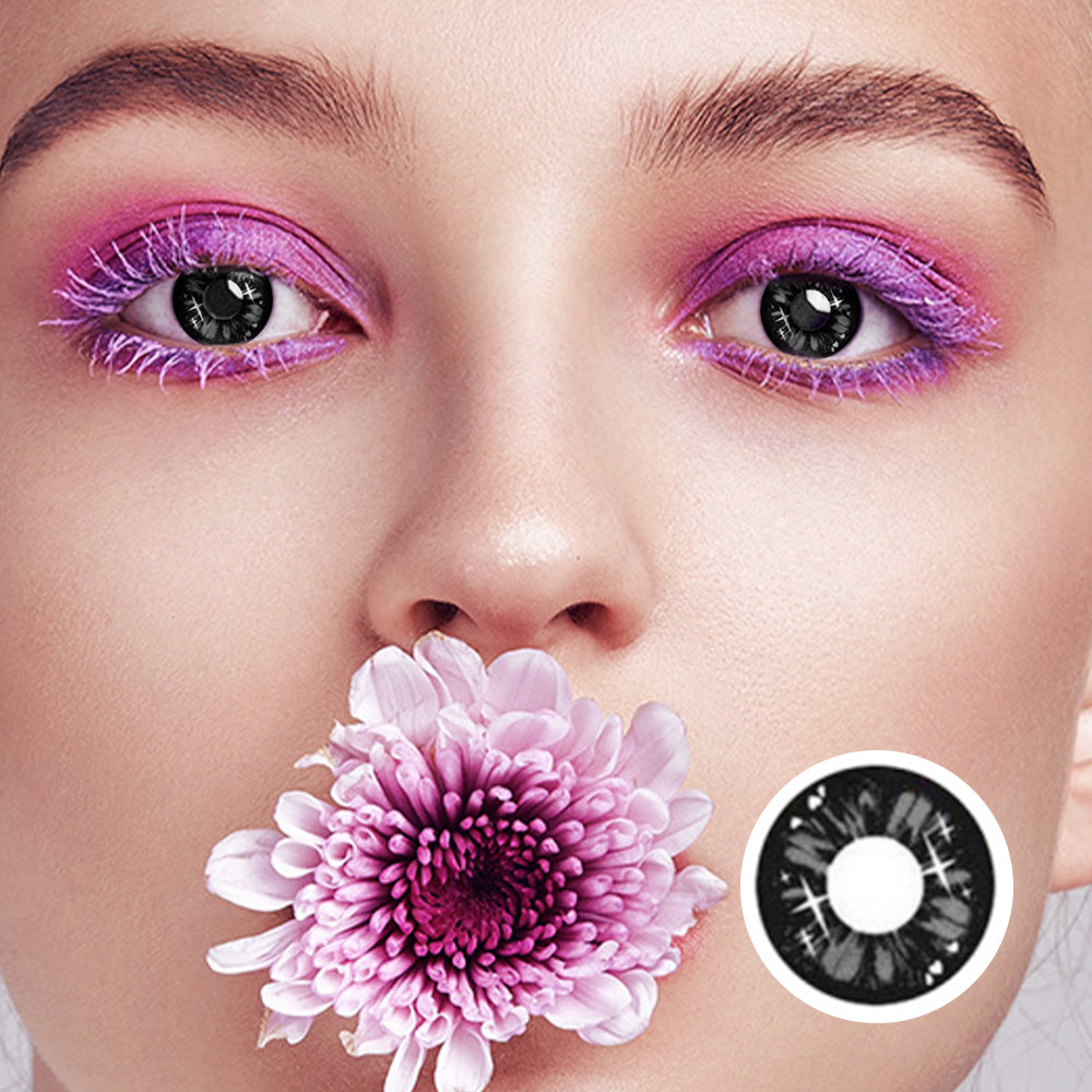 Doll Gray colored contact lenses by Moxielens