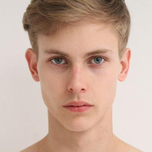 Men's deep rainbow color (12 months) colored contact lenses
