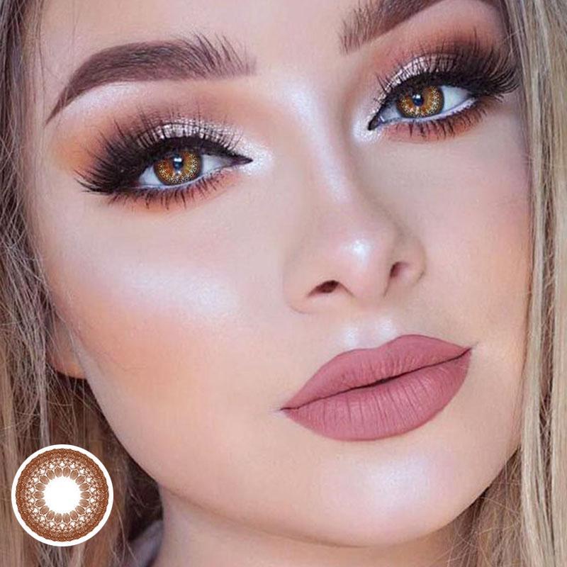 Egyptian natural lace brown (12 months) colored contact lenses
