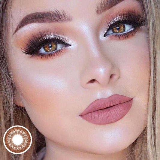Egyptian natural lace brown (12 months) colored contact lenses