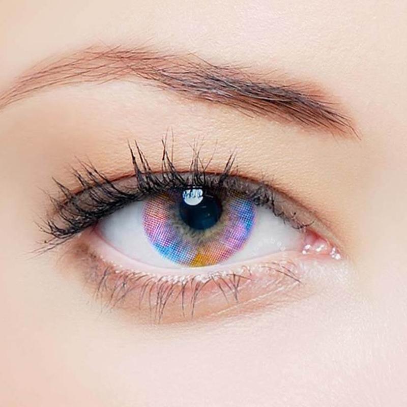 cosplay colorful rainbow color (12 months) colored contact lenses
