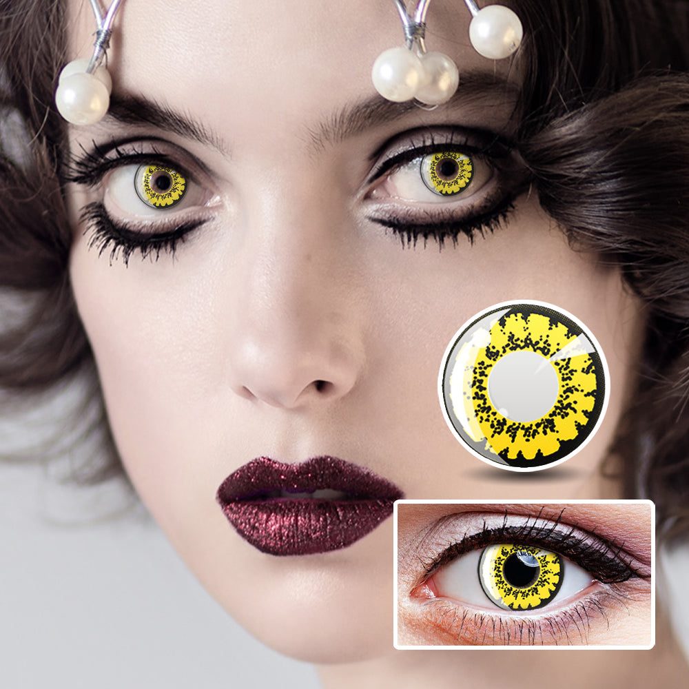 Yellow Poppy | Moxielens Fantasy FX Colored Contacts -- Fantasy FX colored contacts | Moxielens