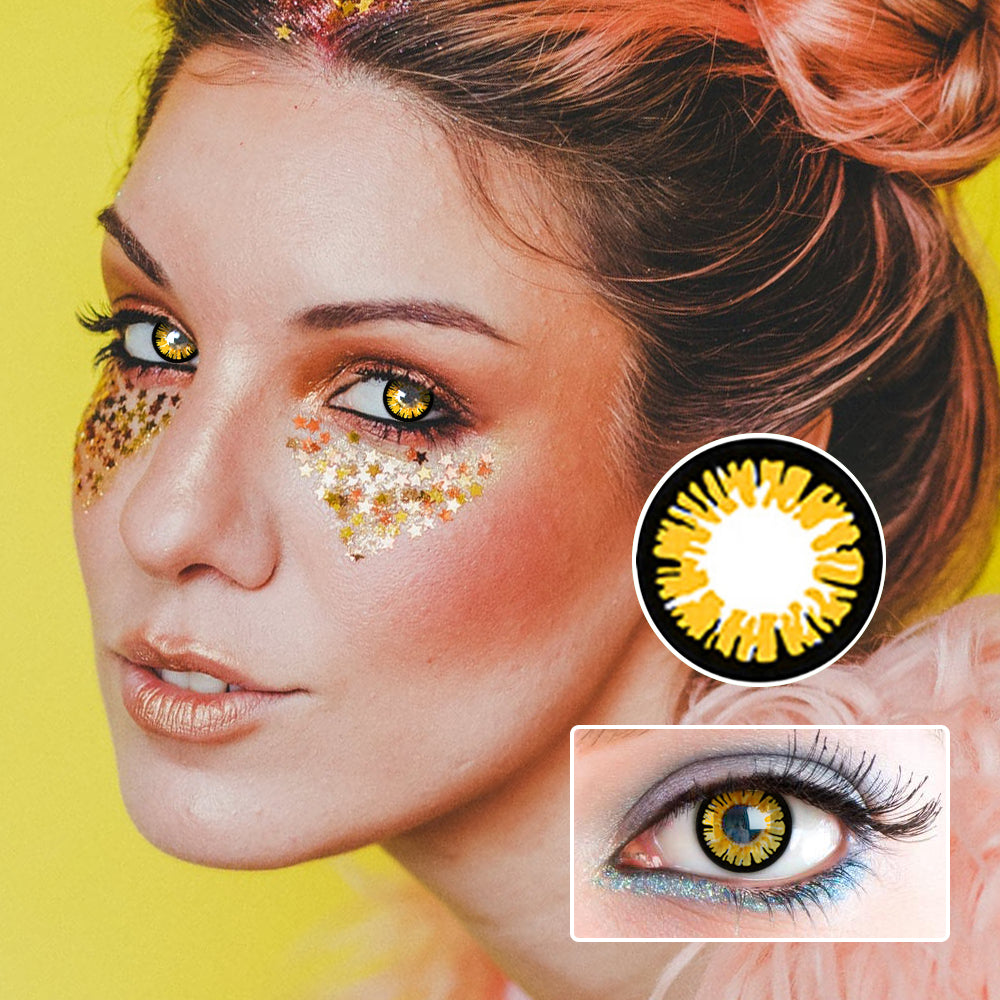 Yellow Knight | Moxielens Signature Edit Colored Contacts -- Signature Edit colored contacts | Moxielens