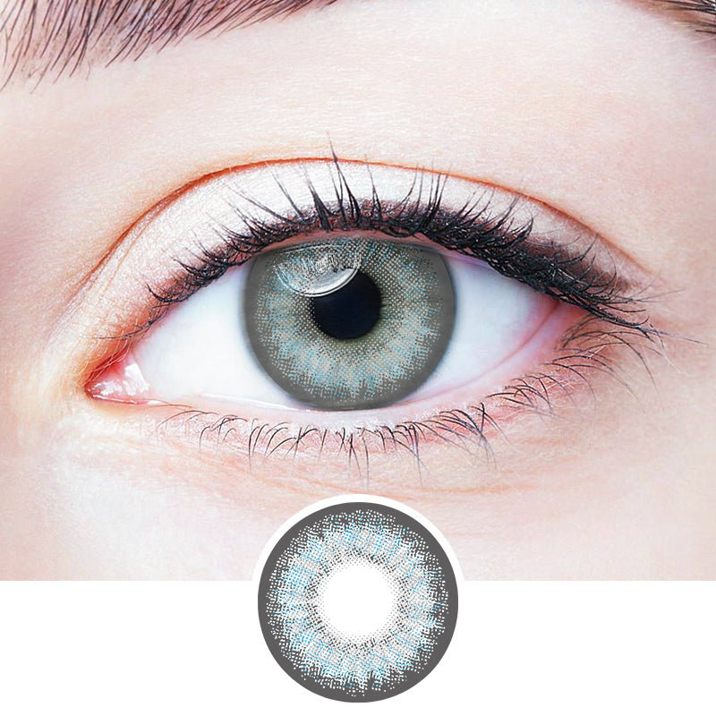 Black Goat Gray colored contact lenses