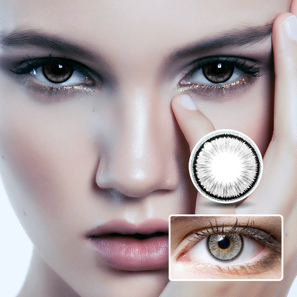 Summer Fluorescent Grey | Moxielens Moonlight Colored Contacts -- Moonlight colored contacts | Moxielens
