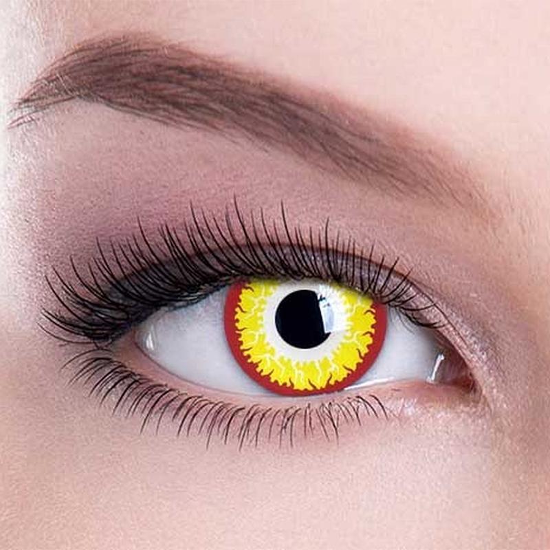 cosplay fireworks golden contacts (12 months) colored contact lenses