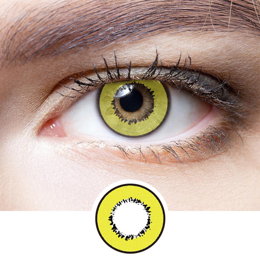 Harajuku Storm Yellow | Moxielens Fantasy FX Colored Contacts -- Fantasy FX colored contacts | Moxielens