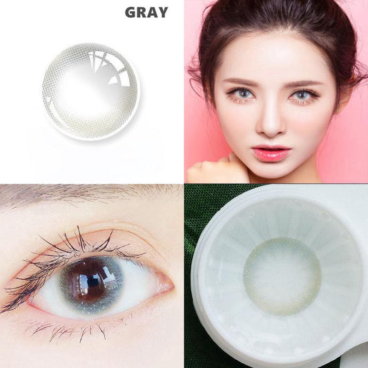 gray (12 months) colored contact lenses