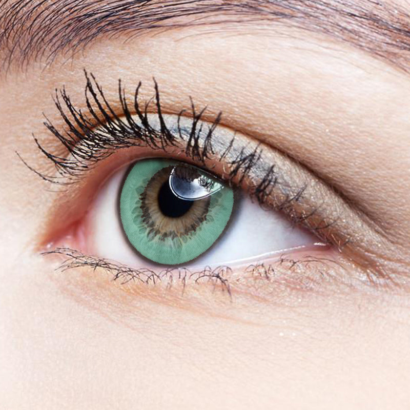 Harajuku Storm Green colored contact lenses