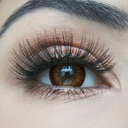 Firework Brown Prescription (12 Month) colored contact lenses