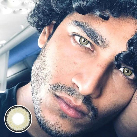 Men's Honey Grey (12 months) colored contact lenses