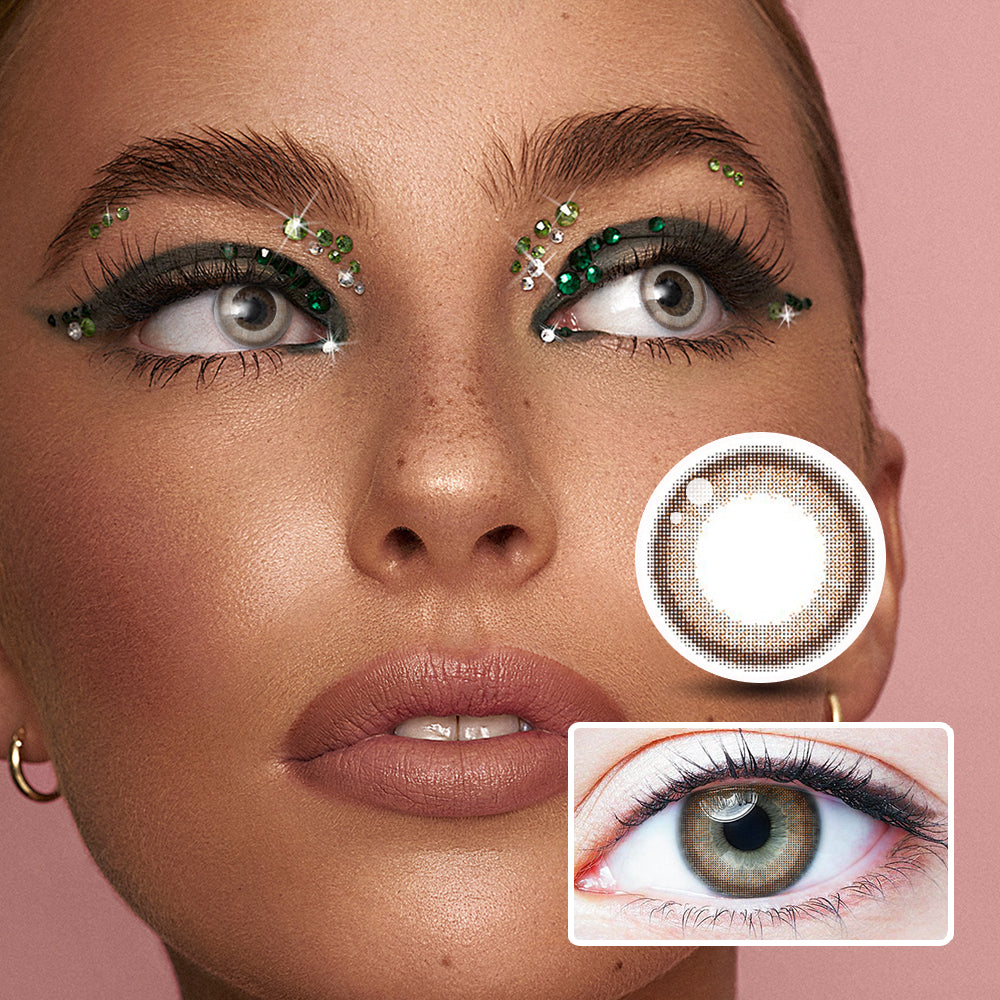 Gem Brown colored contact lenses