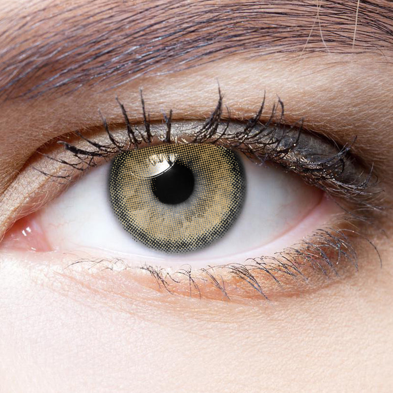 Mint Brown colored contact lenses