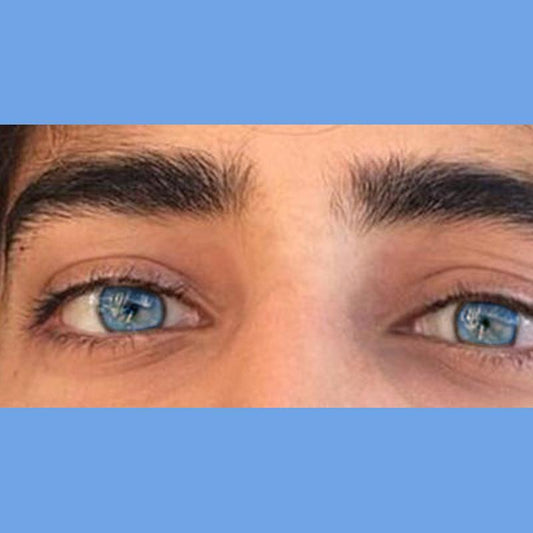 Men's deep sea blue (12 months) colored contact lenses