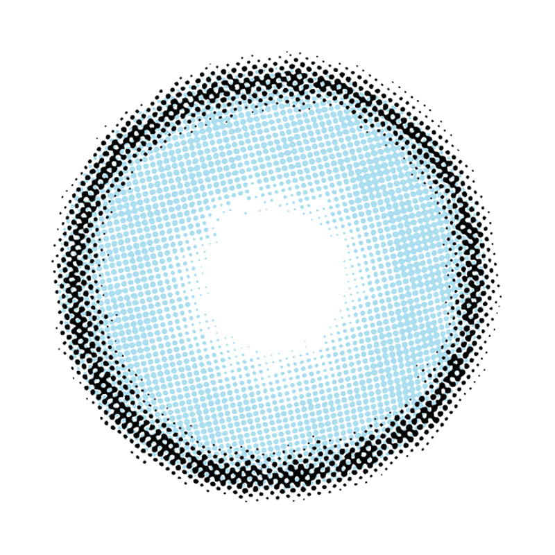 Mint Blue colored contact lenses