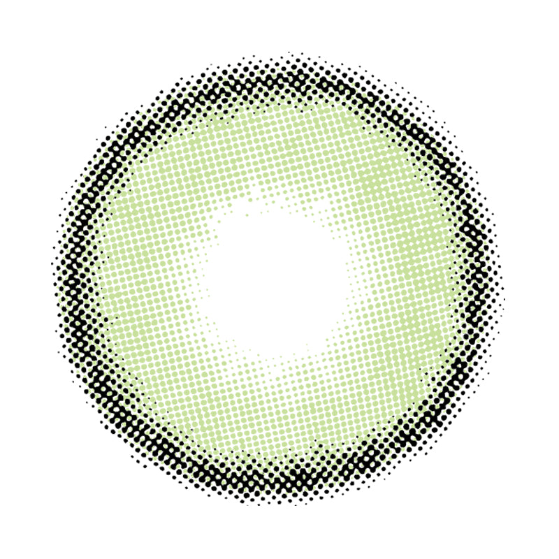 Mint Green colored contact lenses